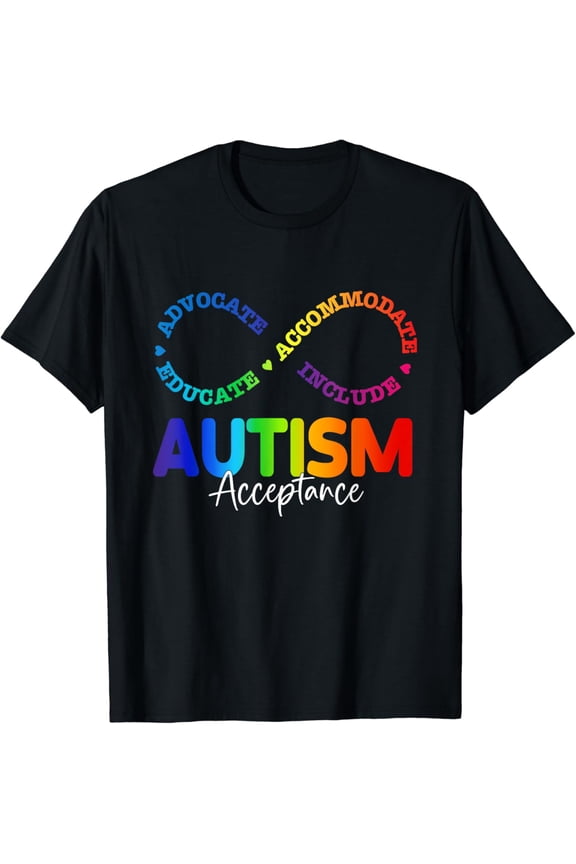 Autism Awareness Acceptance Shirt Infinity Symbol Men Women T-Shirt