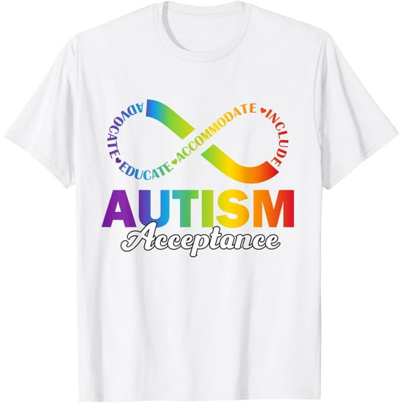 Autism Awareness Acceptance Shirt Infinity Symbol T-Shirt