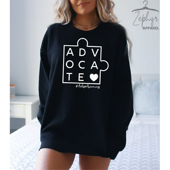 Autism Awareness, Advocate Autism Sweatshirt, Advocate Shirt, Autism Support, Accept Adapt Advocate, Autism Teacher Gift
