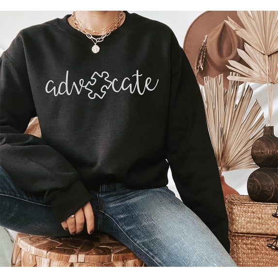 Autism Awareness, Advocate Autism Sweatshirt, Autism Support, Accept Adapt Advocate, Autism Teacher Sweatshirt, Autism Mom Sweatshirt