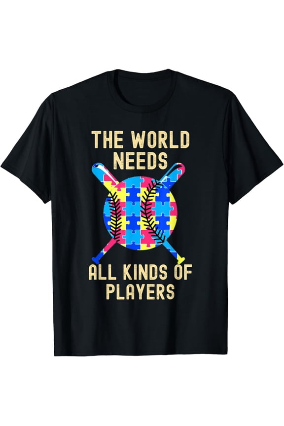 Autism Awareness All Kinds Minds Autistic Support Baseball T-Shirt Gift For Men Women Unisex Tee