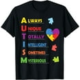 thumbnail image 1 of Autism Awareness Autism Acronym and Puzzle Piece T-Shirt, 1 of 3