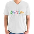 thumbnail image 1 of Autism Awareness Autism Autistic Support Shirt for Men V-neck Short Sleeve Mens Graphic Tee, 1 of 2