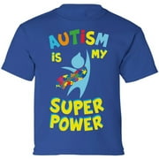 DREAMTEES Autism Awareness Autism Is My Super Power Graphic Tee for Boys Girls Youth T-Shirt