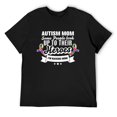 thumbnail image 1 of Autism Awareness Autism Mom With Puzzle Men'S Plus Size T-Shirt Black Small, 1 of 5