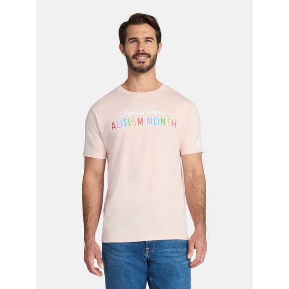 Autism Awareness Unisex Adult Graphic Tee with Short Sleeves, Sizes XS-3XL