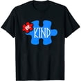 thumbnail image 1 of Autism Awareness Be Kind Puzzle Piece Gift Women T-Shirt Black X-Large, 1 of 5