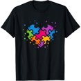 thumbnail image 1 of Autism Awareness Boys Girls Puzzle Piece Heart Autistic T-Shirt, 1 of 4