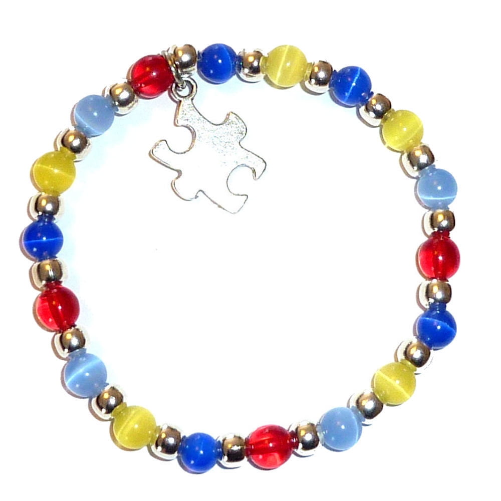 Handmade 'Autism Acceptance' Letter Bracelet – Sensory Joy