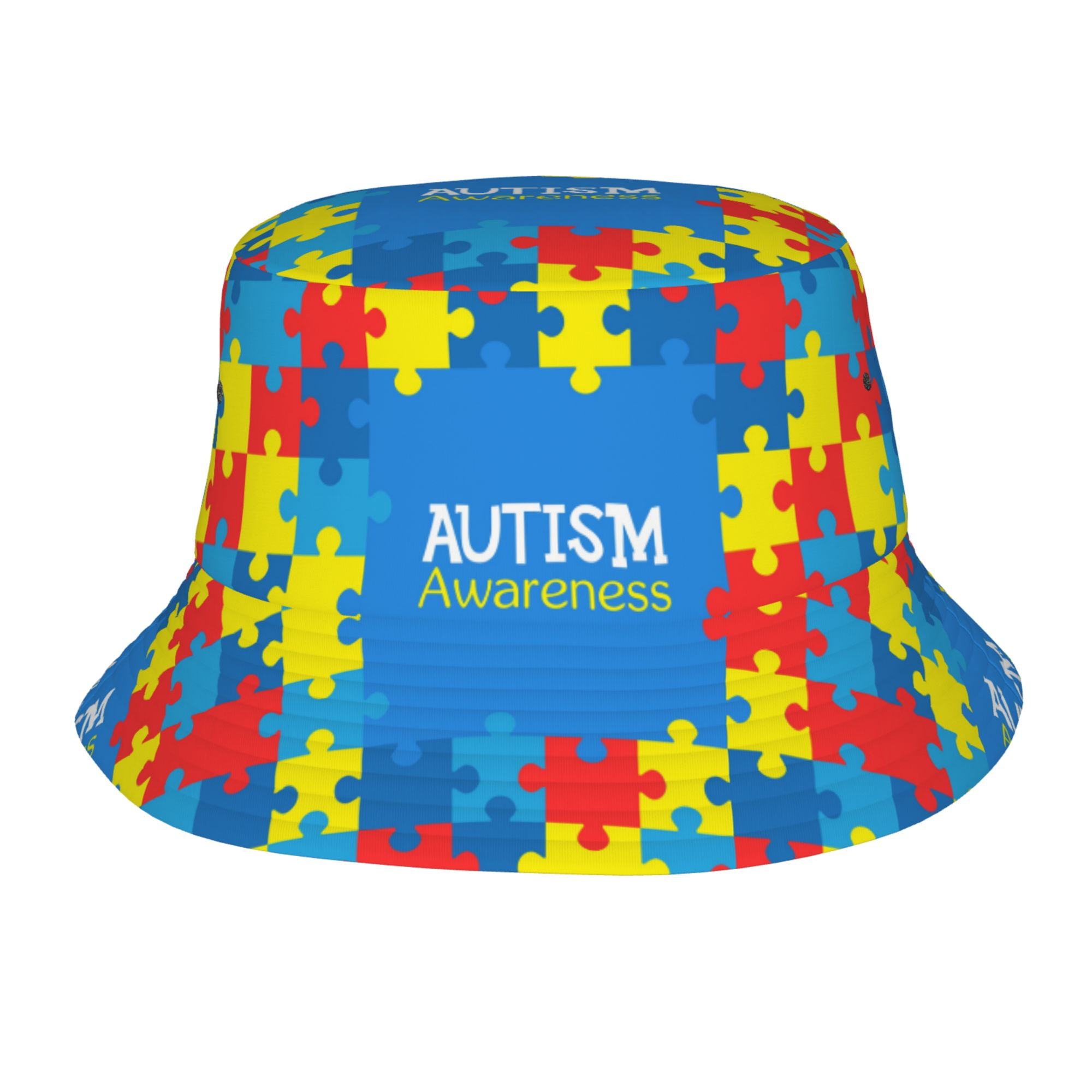 Autism Awareness Bucket Hat Summer Beach Sun Hat Packable Fisher 並行輸入品 Autism Awareness Boonie Athletic Bucket Hat Football Fishing Softball SIS  NEW | eBay