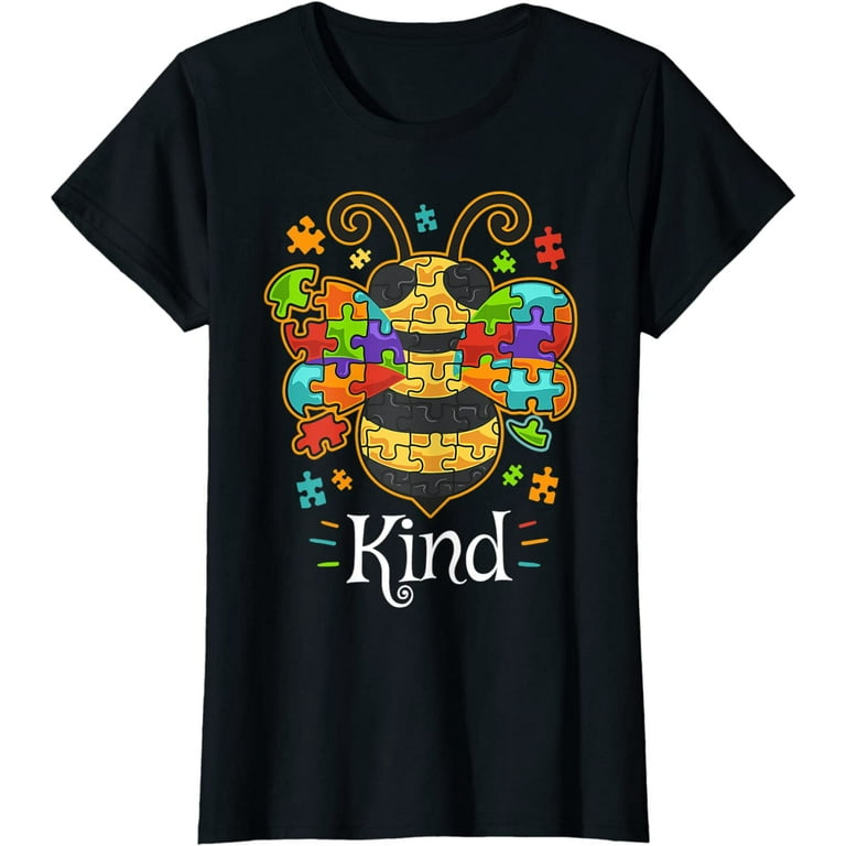 Autism Awareness Shirts Bumble Bee Be Kind Autistic T-Shirt Autism Awareness Shirts Bumble Bee Be Kind Autistic T-Shirt