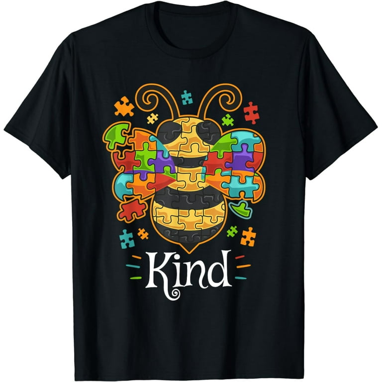 Autism Awareness Shirts Bumble Bee Be Kind Autistic T-Shirt Autism Awareness Shirts Bumble Bee Be Kind Autistic T-Shirt