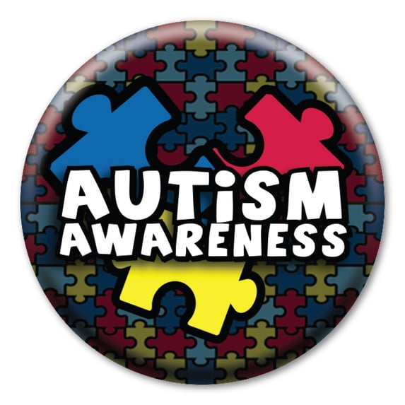 Autism Awareness Button with Pin Back