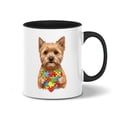 thumbnail image 1 of Autism Awareness Cairn Terrier Accept Understand Love 11oz Accent Two-tone Mug Cairns Dog Lover Coffee Tea Cup - 12003, 1 of 5