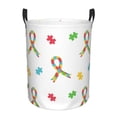 Autism Awareness Circular Hamper Round Tunic Dirty Pocket Waterproof