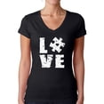thumbnail image 1 of Autism Awareness Clothing for Women Love Accept Tee Support Gifts Puzzle Graphic V Neck Tshirt for Her, 1 of 4