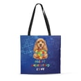 thumbnail image 1 of Autism Awareness Cocker Spaniel Accept Understand Love All Over Print 3D Canvas Tote Bag Cockers Dog Lover Gifts Reusable Handbag - 12003, 1 of 5