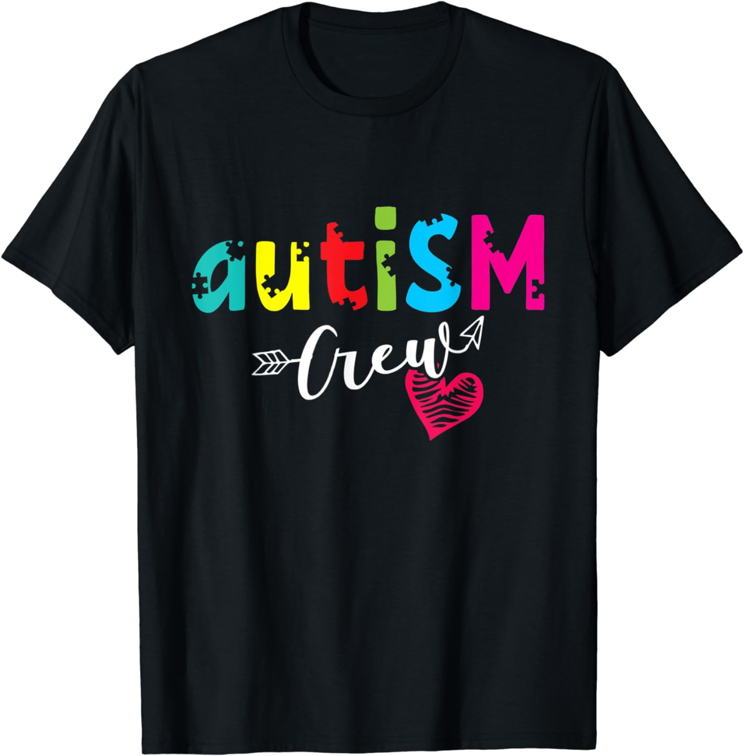 Autism Awareness Crew Cute Autistic Support T-Shirt - Walmart.com