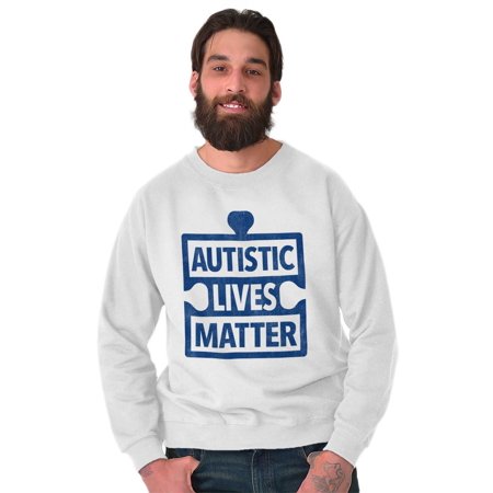 Autism Awareness Crewneck Sweat Shirts Sweatshirts Autistic Lives Matter Support Run Walk