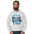 thumbnail image 1 of Autism Awareness Crewneck Sweat Shirts Sweatshirts Brilliant Mind At Work Spectrum Speaks, 1 of 2