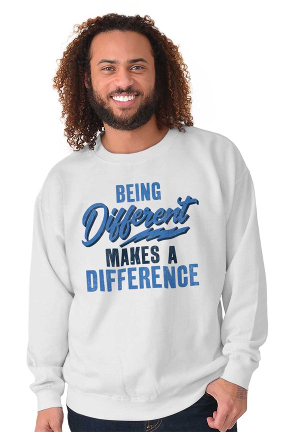 Autism Awareness Crewneck Sweat Shirts Sweatshirts Different Makes Different Team Run Walk