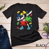 Autism Awareness Dabbing Puzzle Piece Gift T-Shirt - Walmart.com