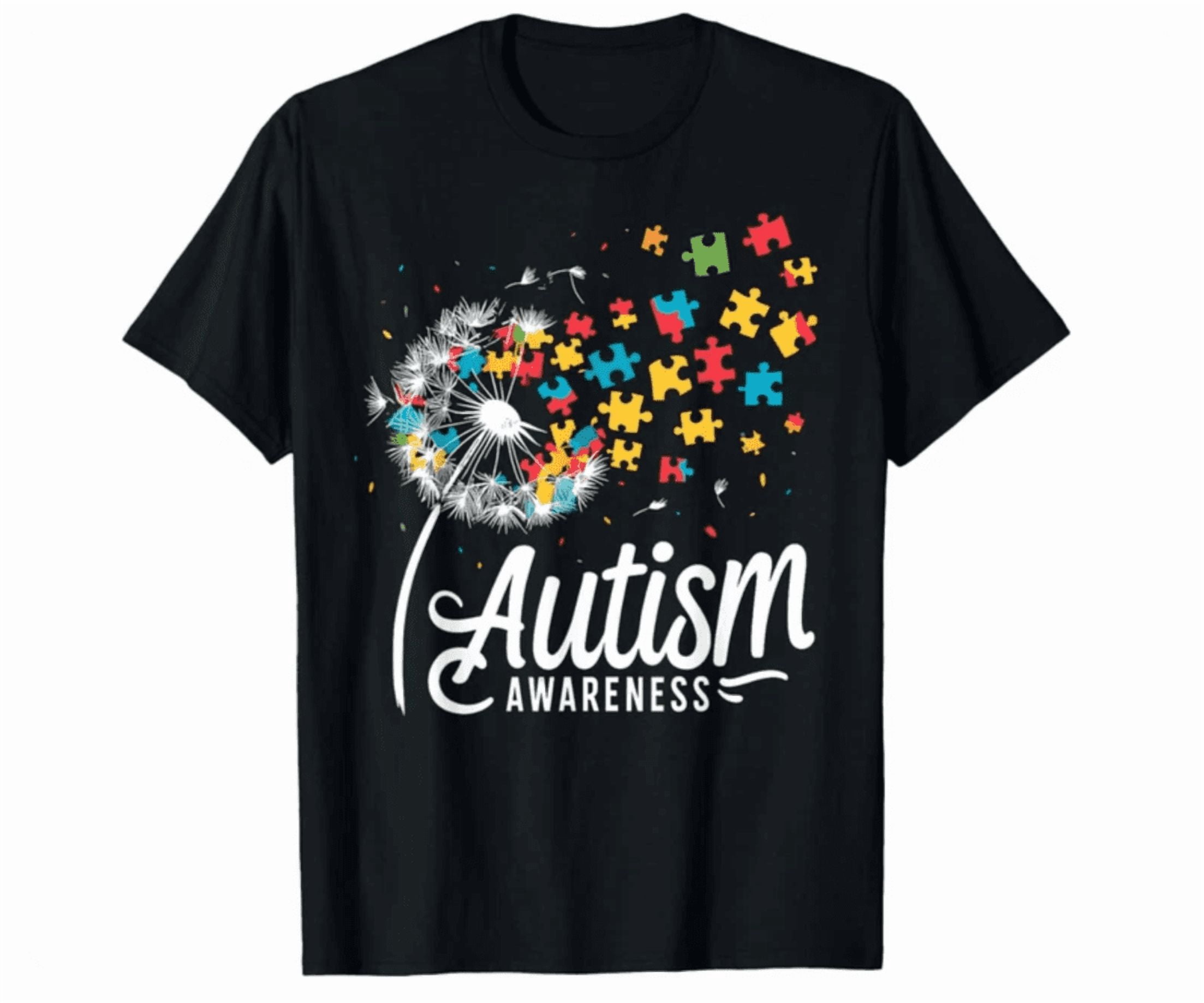 Autism Awareness Dandelion Puzzle Autism Shirt Unisex S-5Xl Hot Trending Shirt, Vintage Birthday Gift