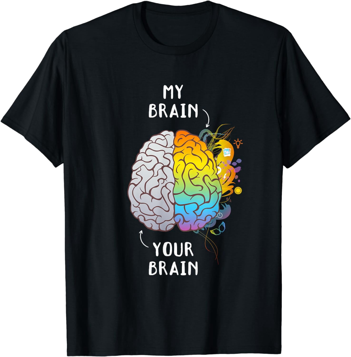 Autism Awareness Day Autistic Son Your Brain My Brain T-Shirt - Walmart.com