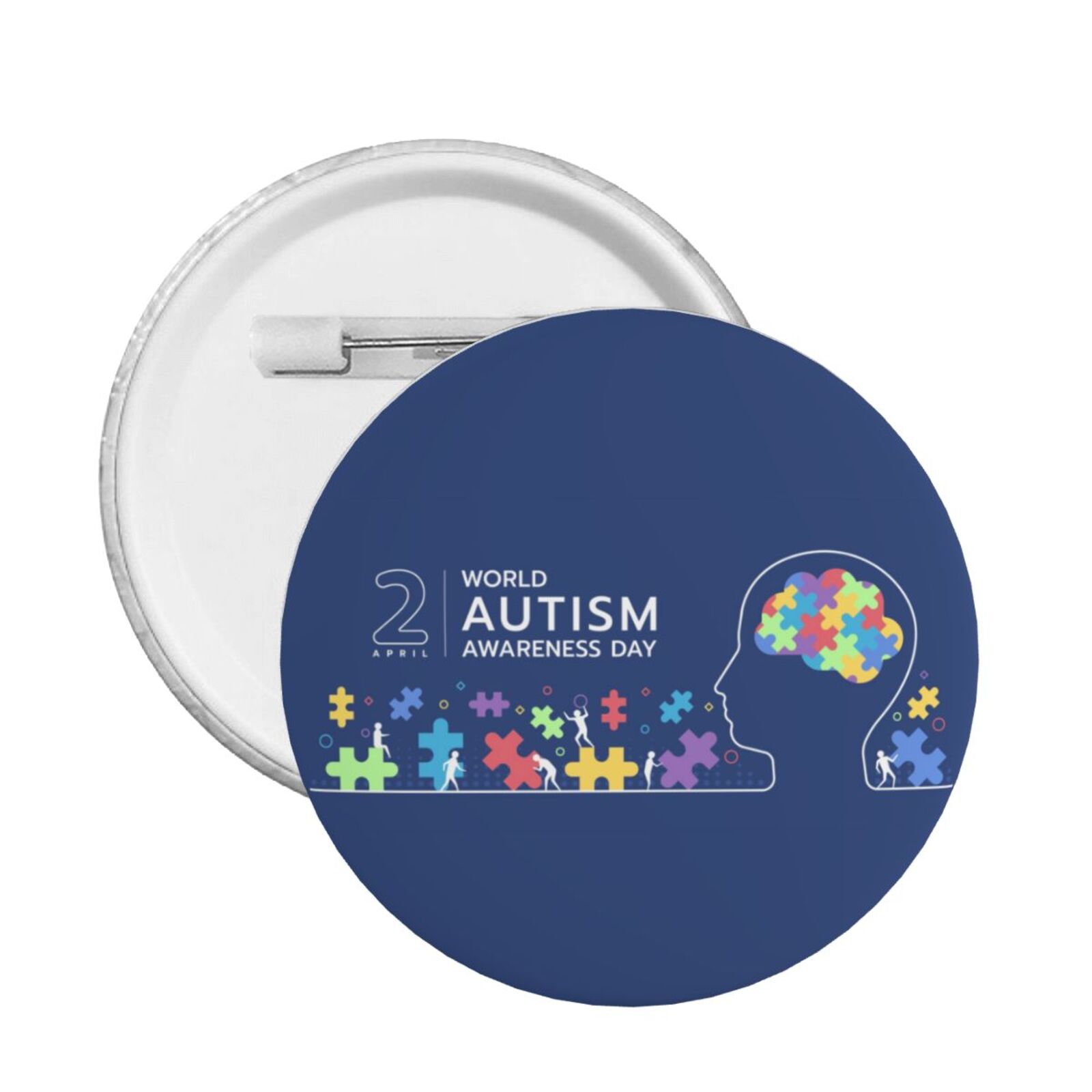 Texas Flag Pins - 5 Pack Round Brooch Pins For Hats, Shirts & Bags