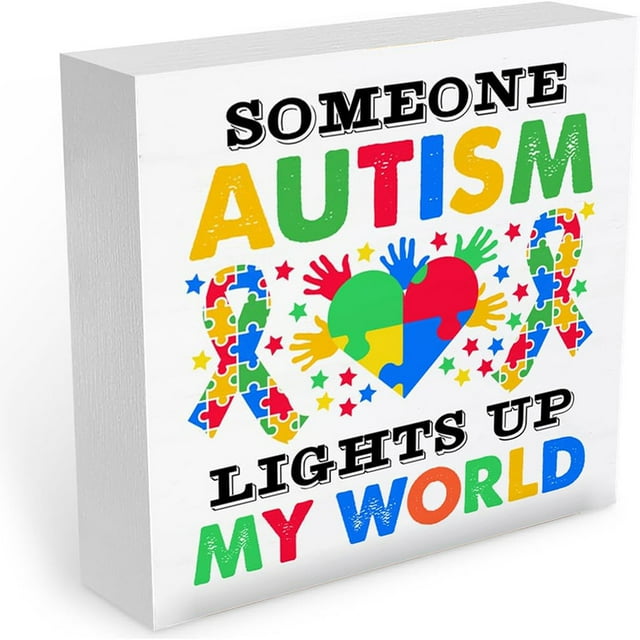 Autism Awareness Decor Inspirational Quote Wood Sign Autism Awareness