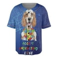 thumbnail image 1 of Autism Awareness English Setter Accept Understand Love All Over Print 3D Baseball Shirt Dog Lover Softball Sport - 12003, 1 of 6