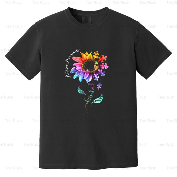 Autism Awareness Funny Choose Kind Autism Gift Support Accept Love, Comfort Color T-Shirt Unisex, up to 4XL