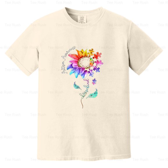 Autism Awareness Funny Choose Kind Autism Gift Support Accept Love, Comfort Color T-Shirt Unisex, up to 4XL