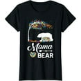 thumbnail image 1 of Autism Awareness Gift Mama Bear Support Autistic Autism Mom T-Shirt, 1 of 7