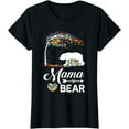 thumbnail image 1 of Autism Awareness Gift Mama Bear Support Autistic Autism Mom T-Shirt, 1 of 3