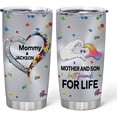 thumbnail image 1 of Autism Awareness Gifts For Autistic Kids Mom & Son - Birthday Autism''s Month - 2D Flat Printed - Custom Name 20oz Stainless Steel Tumbler, 1 of 6