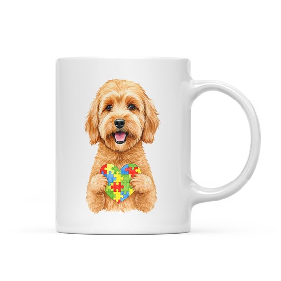Autism Awareness Goldendoodle Accept Understand Love Mug Doodle Dog Lover Gifts Idea Coffee Tea Cup - 12003