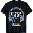 thumbnail image 1 of Autism Awareness Headphones It's Ok To Be Different Kids T-Shirt, 1 of 4