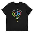thumbnail image 1 of Autism Awareness Heart Ribbon And Puzzle Men'S Plus Size T-Shirt Black 2X-Large, 1 of 5