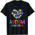 thumbnail image 1 of Autism Awareness Heartful Tee T-Shirt, 1 of 4