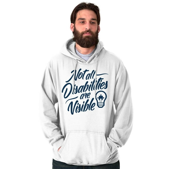 Autism Awareness Hoodies Sweat Shirts Sweatshirts Not All Disabilities Are Viable | 5K Team