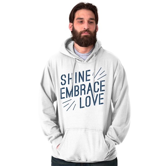 Autism Awareness Hoodies Sweat Shirts Sweatshirts Shine Embrace Love Support | Blue Puzzle