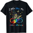 thumbnail image 1 of Autism Awareness - I Wear Blue For Autism Awareness T-Shirt, 1 of 4