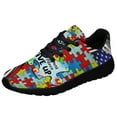 thumbnail image 1 of Autism Awareness In This House We Never Give up Shoes Sneakers for Women Men Black Size 6, 1 of 7