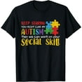 thumbnail image 1 of Autism Awareness - Keep Staring Autistic Awareness Gift T-Shirt, 1 of 4