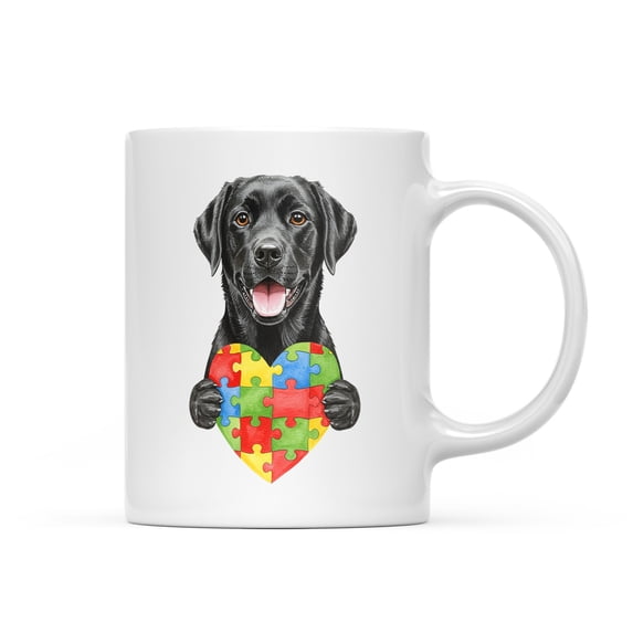 Autism Awareness Labrador Retriever Accept Understand Love Mug Lab Dog Lover Gifts Coffee Tea Cup - 12003