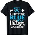 thumbnail image 1 of Autism Awareness Light It Up Blue Mom Puzzle Ribbon For Kids T-Shirt, 1 of 4