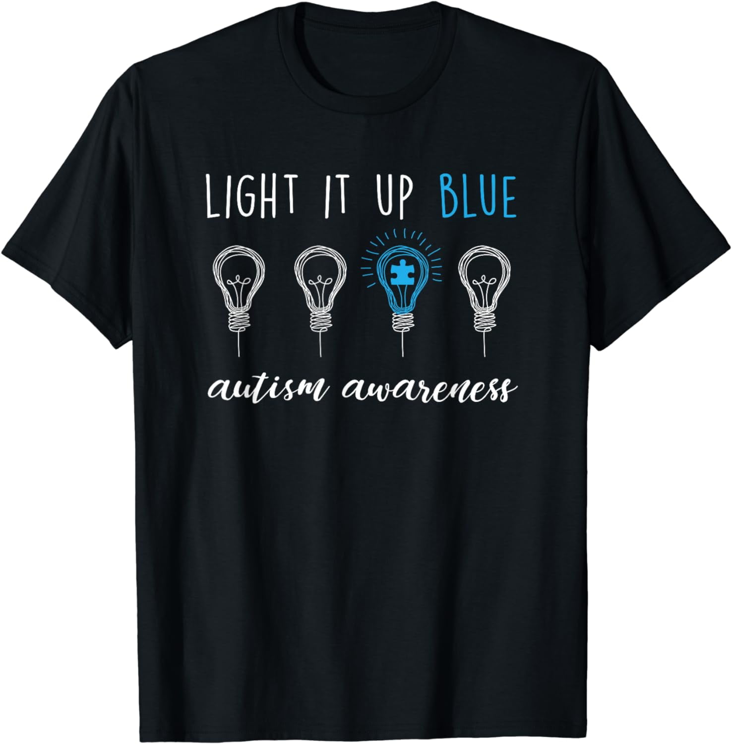 Autism Awareness Light It Up Blue TShirt