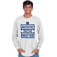 thumbnail image 1 of Autism Awareness Long Sleeve Tees Shirts T-Shirts Autistic Lives Matter Support Run Walk, 1 of 2