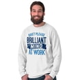 thumbnail image 1 of Autism Awareness Long Sleeve Tees Shirts T-Shirts Brilliant Mind At Work Spectrum Speaks, 1 of 2